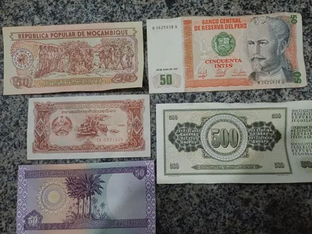 NOTAS ANTIGAS PARA COLEÇÃO