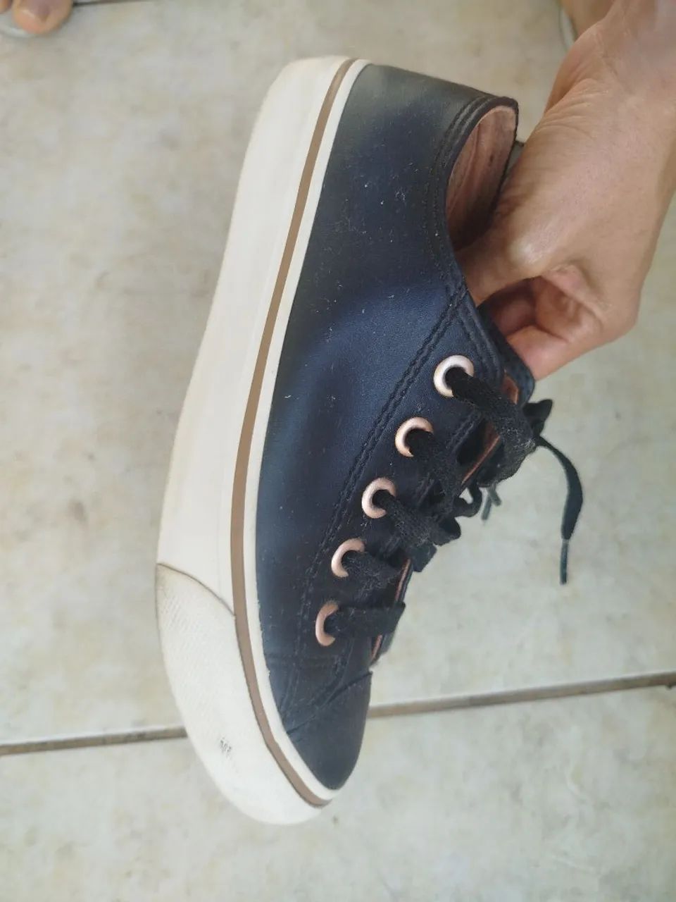 Tênis ALL star couro 