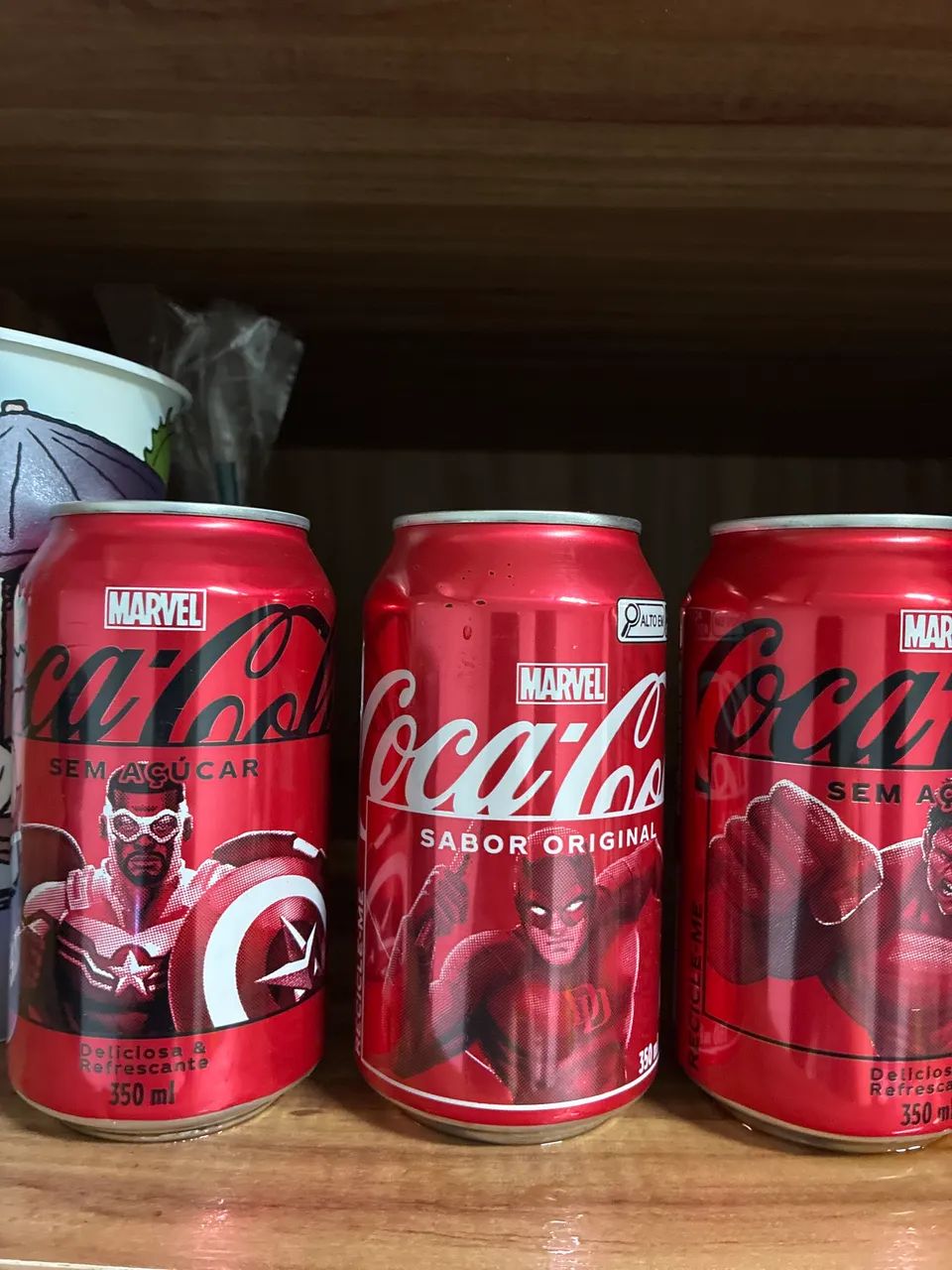 Coca cola Marvel lacrada coleção - valor individual 
