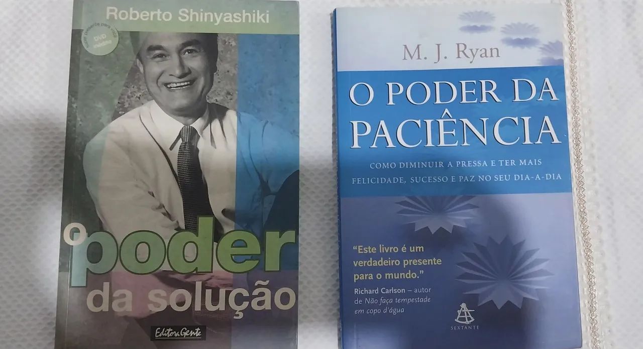 Lote com 2 Livros: O Poder da Paciência e o Poder da Solução 