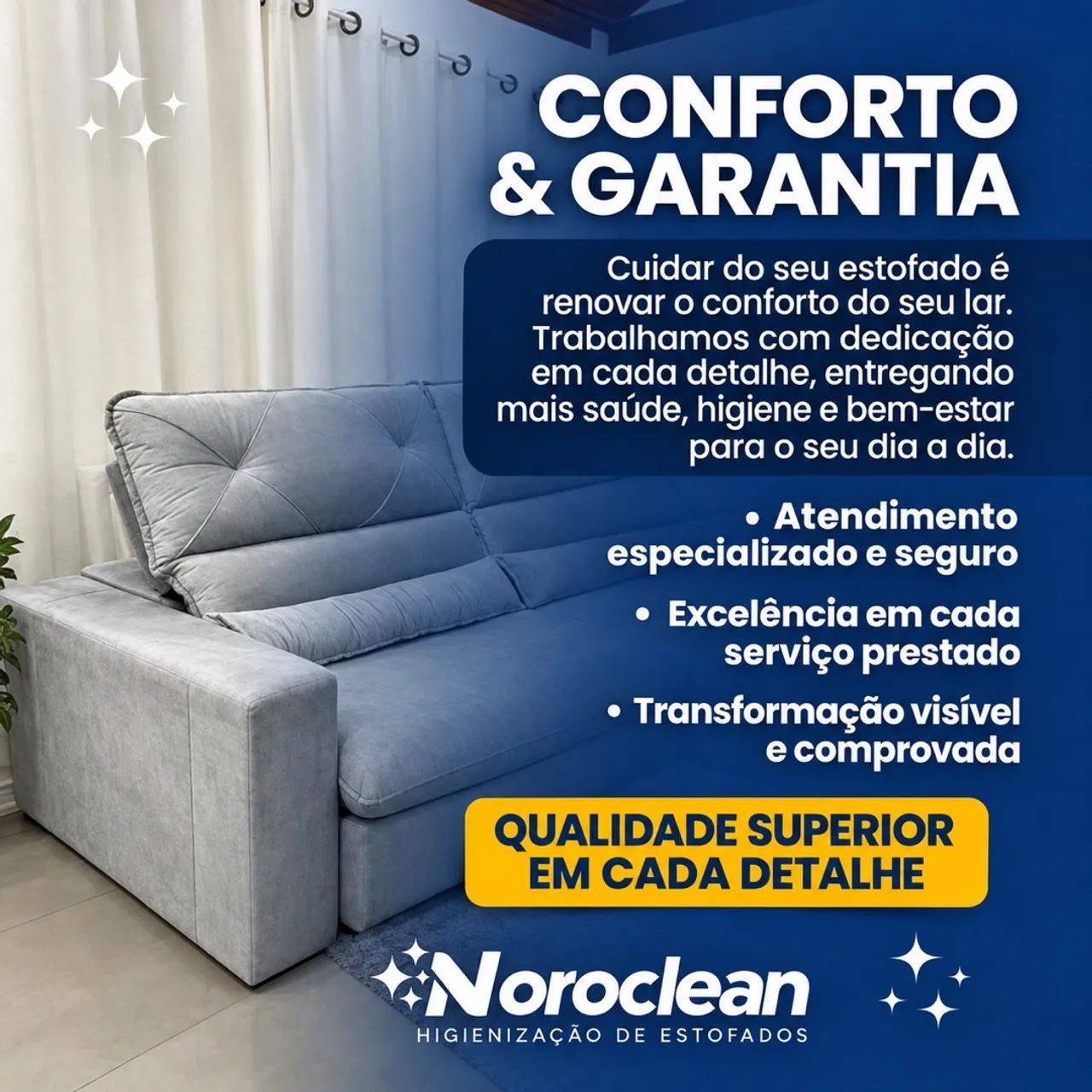 Higienização de estofados - Foto 3