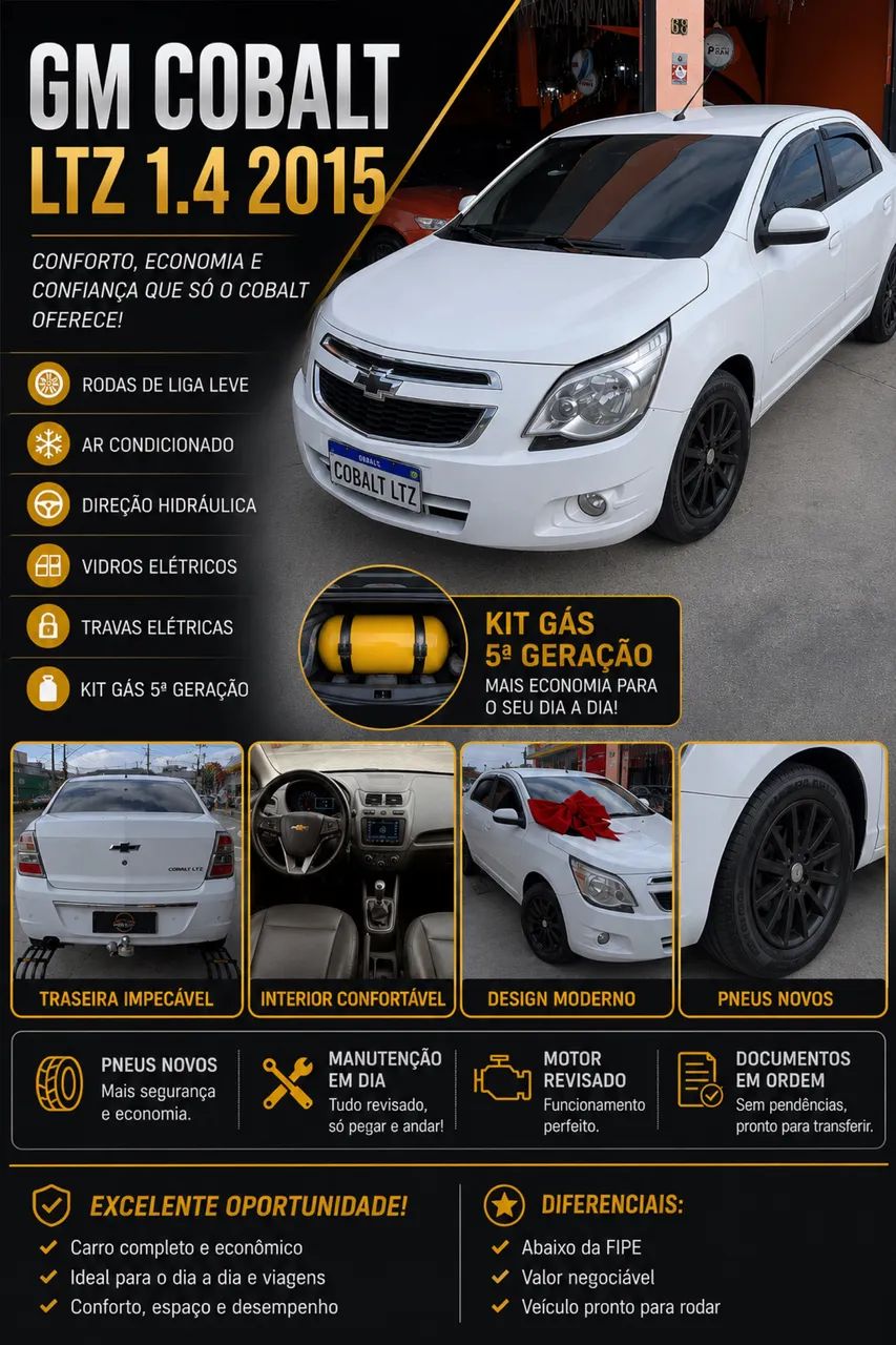 Chevrolet Cobalt COBALT LTZ 1.4 8V FlexPower/EconoFlex 4p 2015