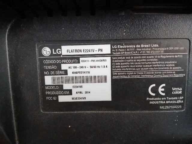 Monitor LG Flatron E2241V (com defeito e para retirada de peças) - Foto 2