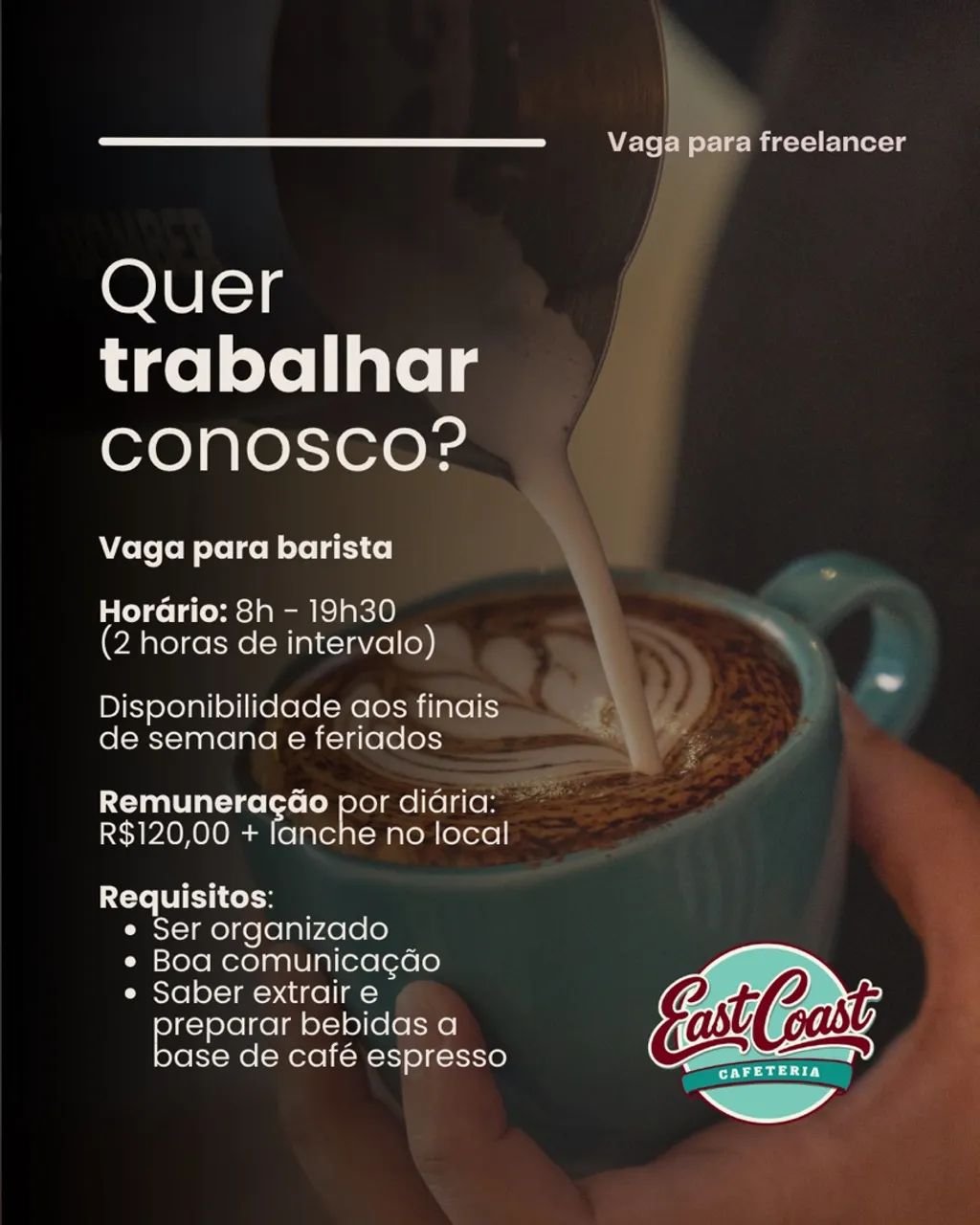 Vaga para barista 
