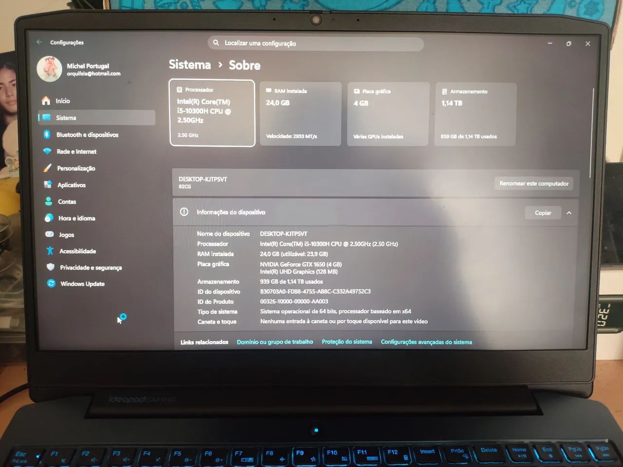 Notebook Lenovo Gaming 3i  - Foto 5