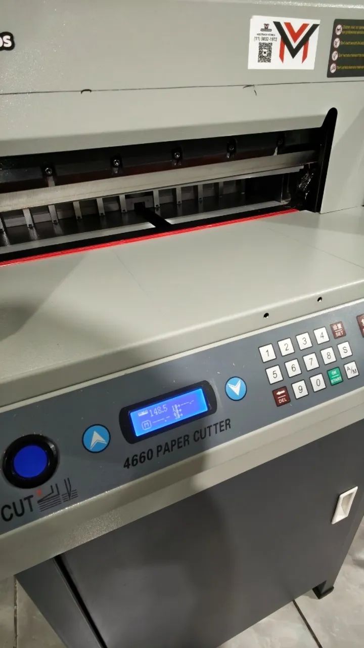 Guilhotina elétrica 46 cm de boca paper cutter 4660 - Foto 2