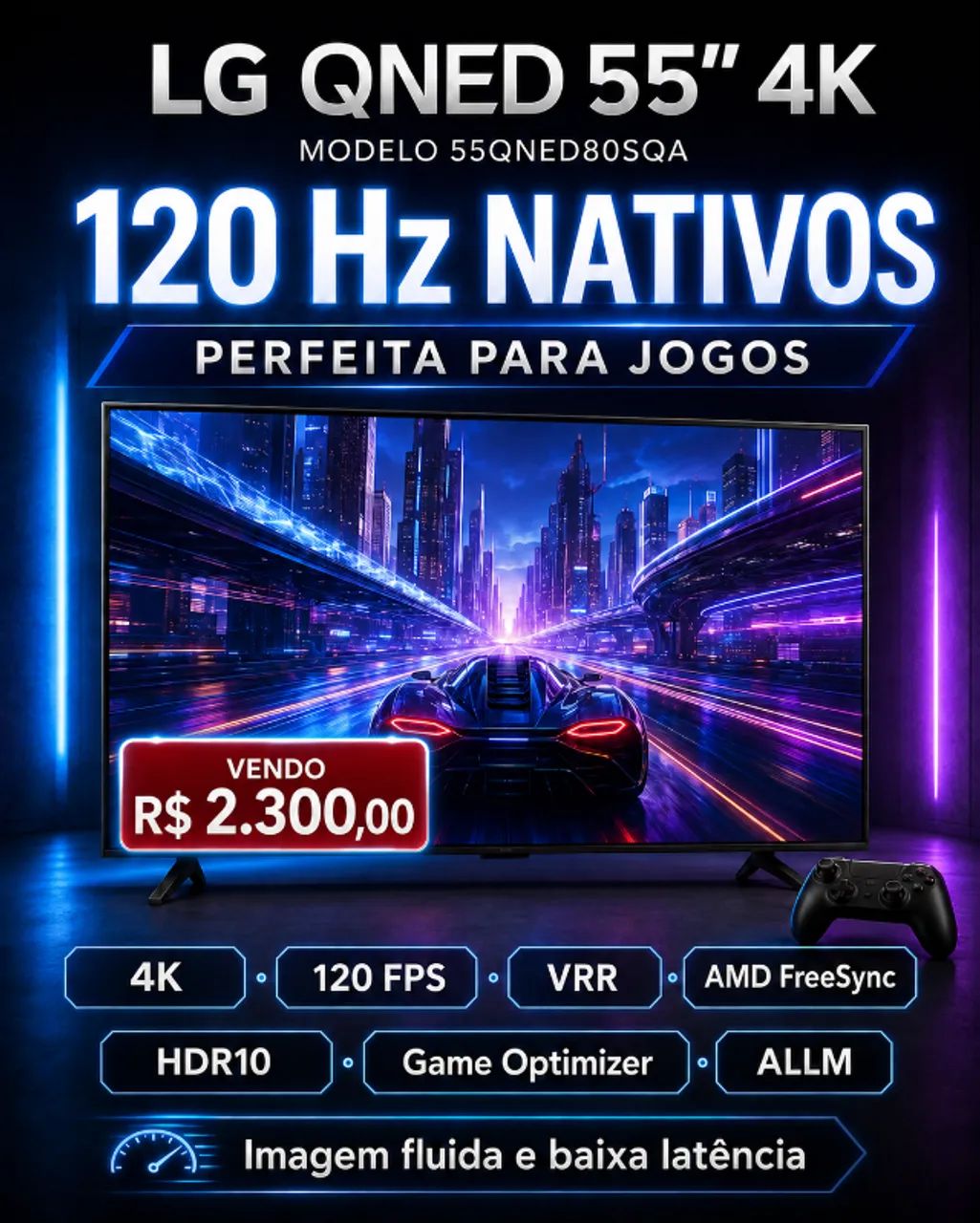 Tv lg 55 QNED