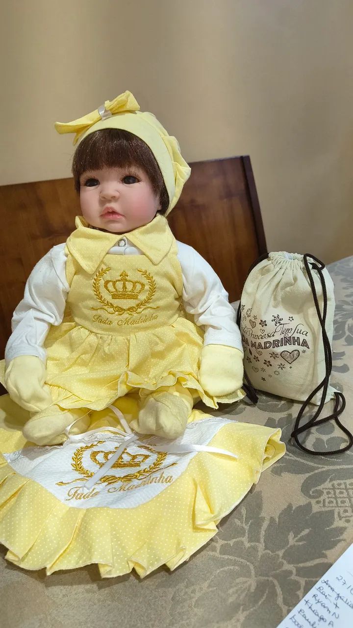 Boneca Bebê Reborn + Kit Completo de Acessórios - Foto 5
