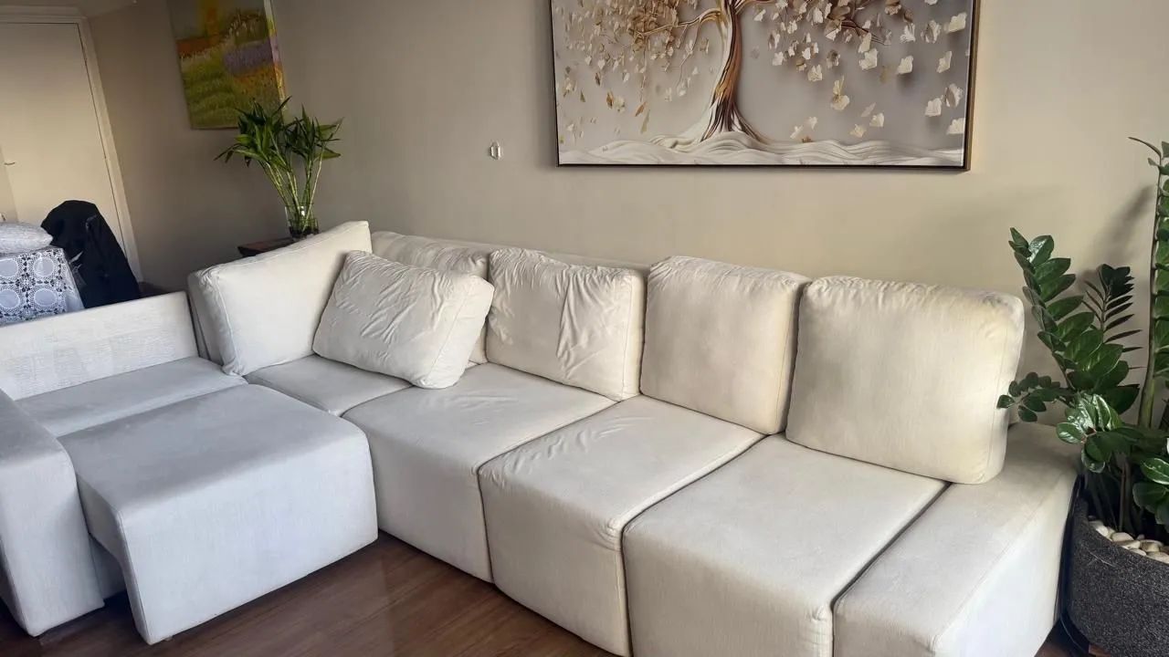 Sofá retrátil em ?L? 5 lugares - Foto 4