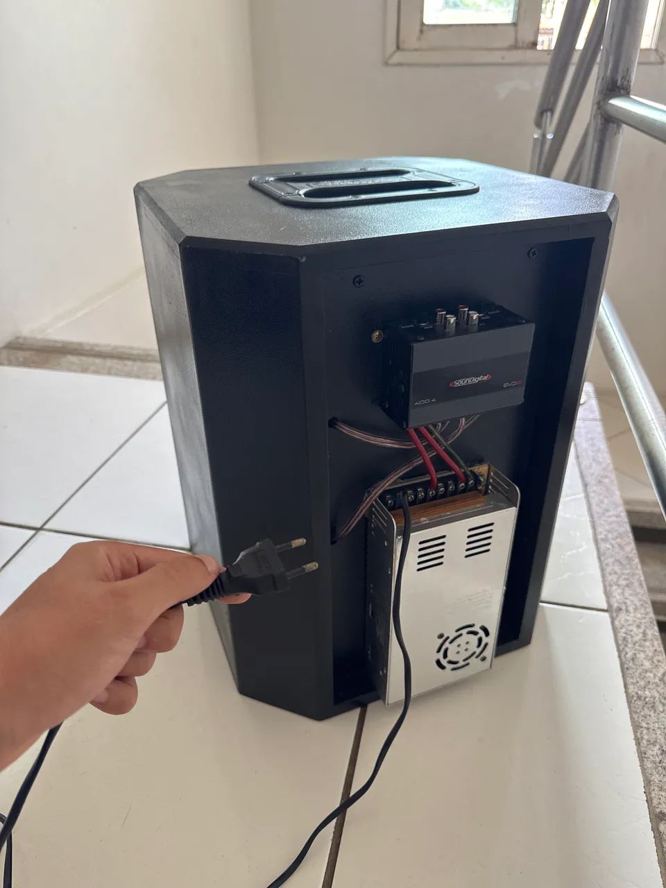 Caixa de Som Subwoofer 8 e Médio 6 BOB com bluetooth - Foto 4