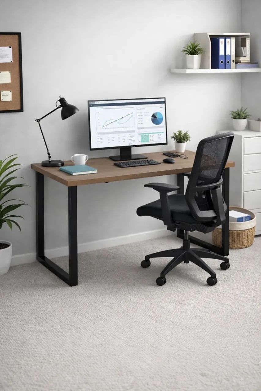 Reinforced Table 100x60 cm – High Weight Capacity | Multi-purpose and Modern