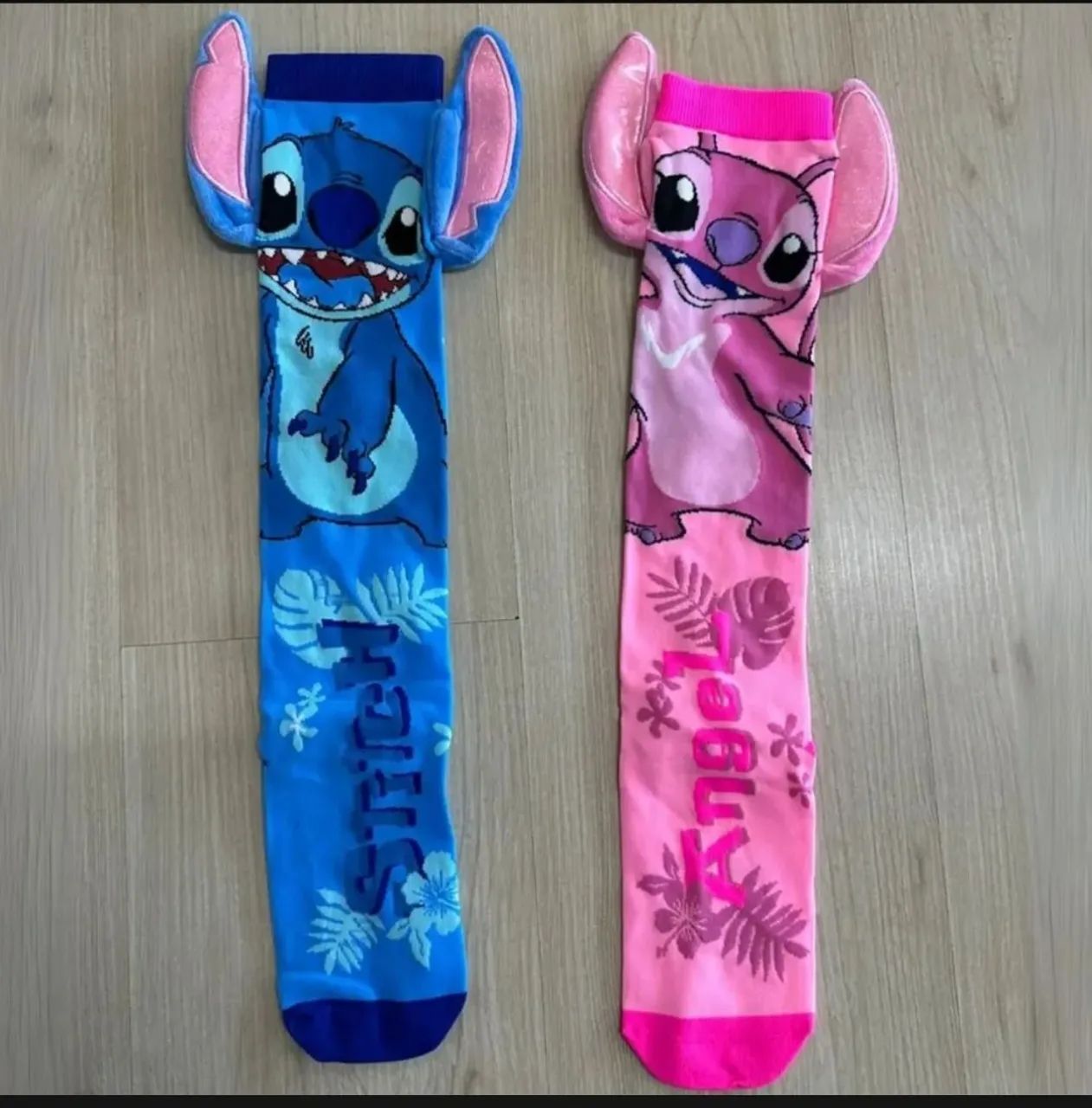 Meia personalizada com a orelha Stitch - Foto 3