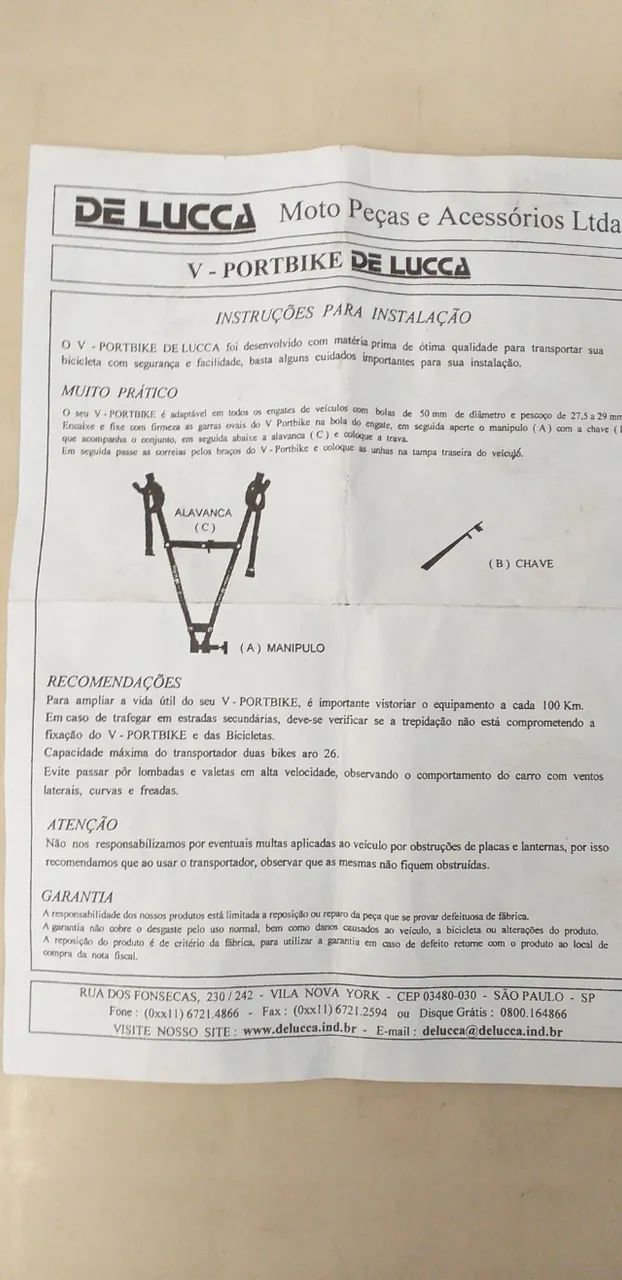 40Porta Bicicleta  - Bagageiro para engate de carro