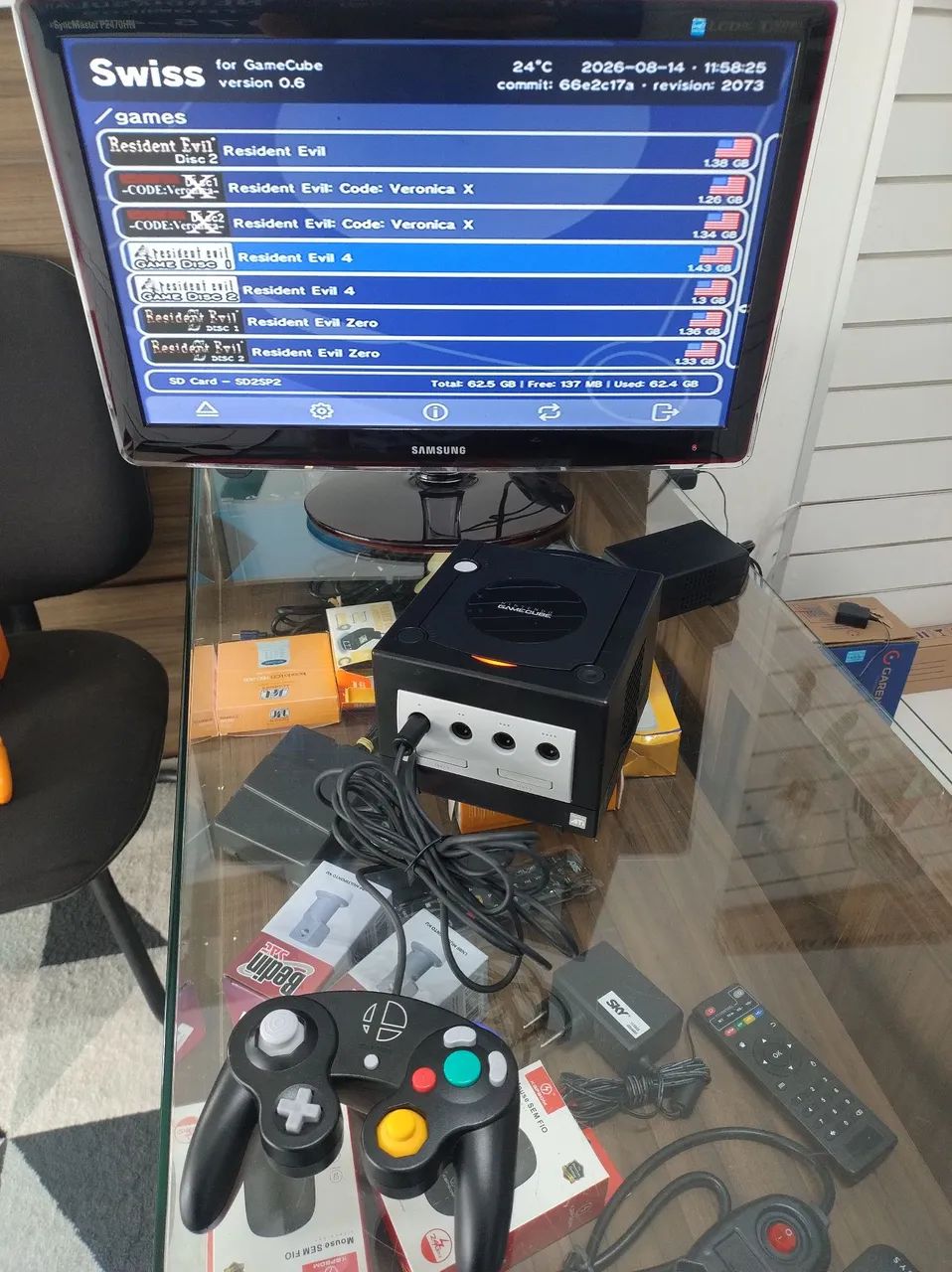 Nintendo game cube com picoboot 