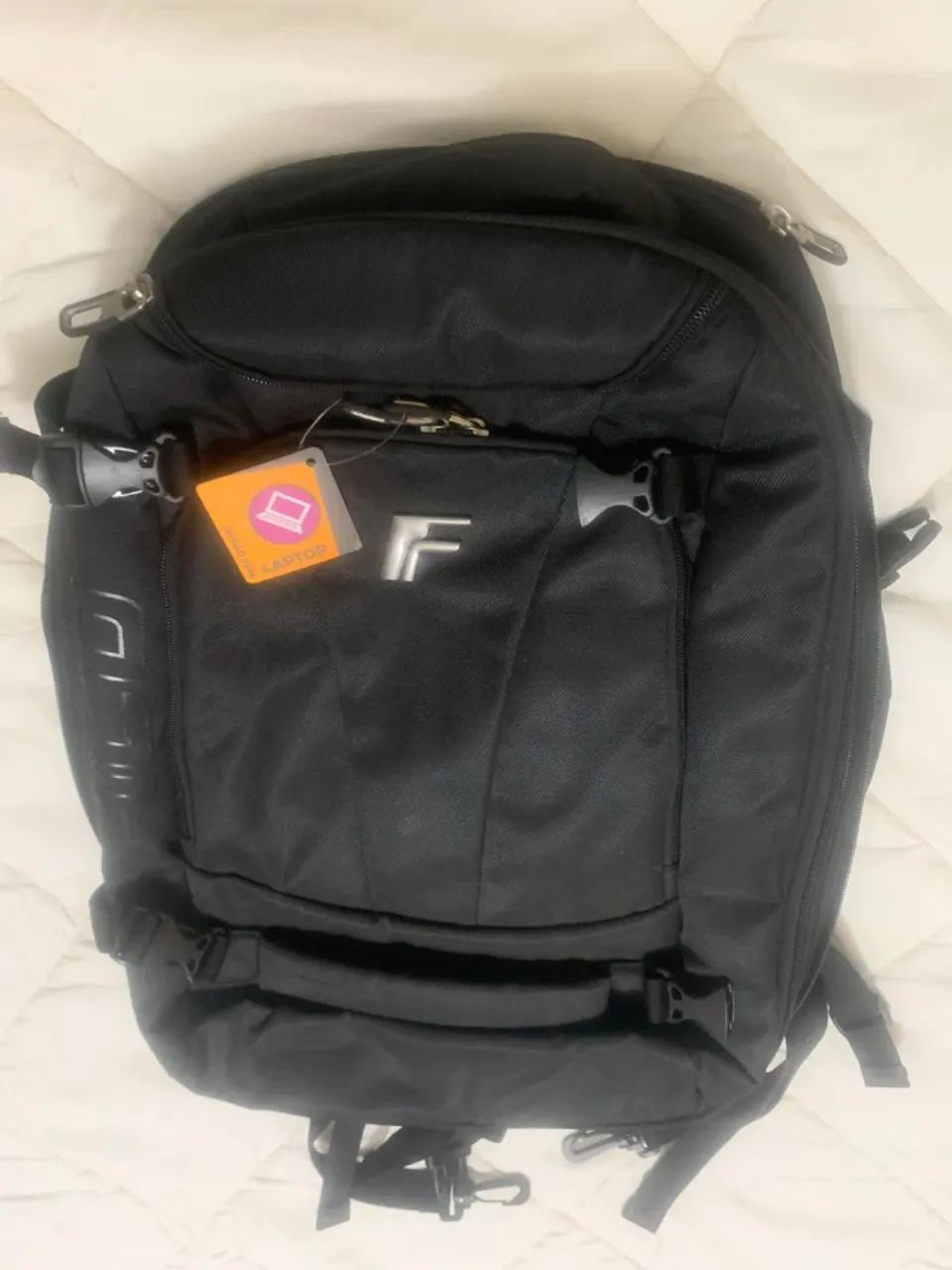 Mochila Fico Executiva Preta para Notebook - Nova com Etiqueta - Foto 2