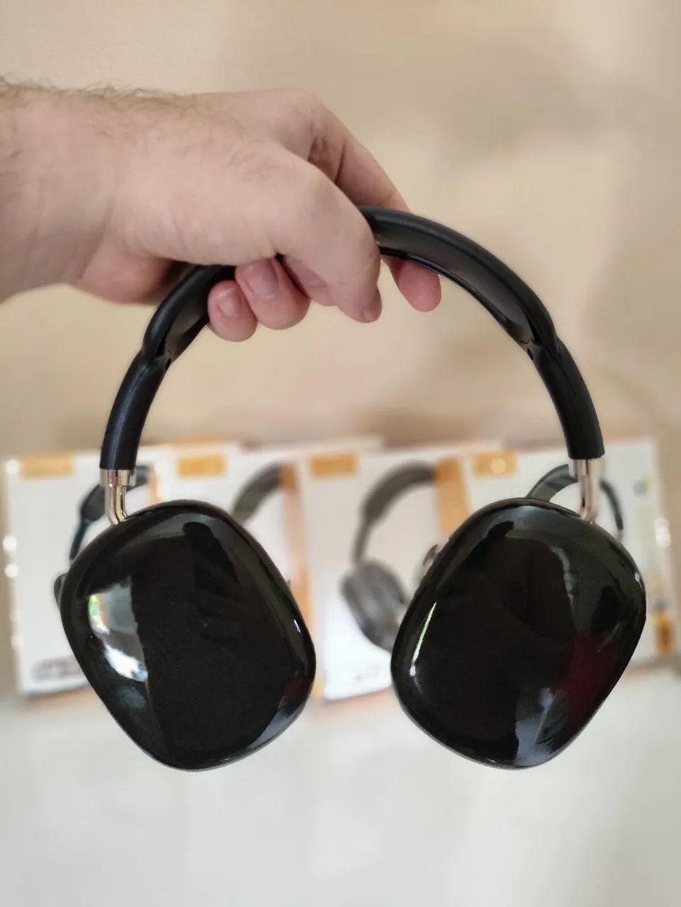 Headset alta durabilidade branco e preto - Foto 3