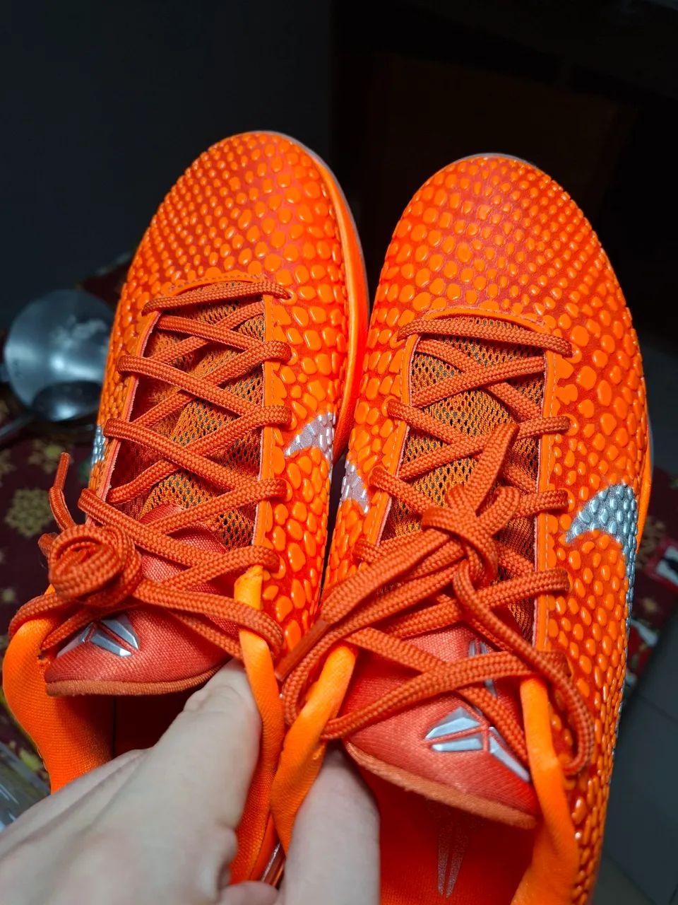Tênis Nike Kobe 6 orange - Foto 4