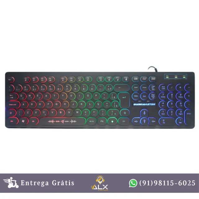 Teclado Gamer Steampunk Km76 K-mex *ENTREGA GRÁTIS*