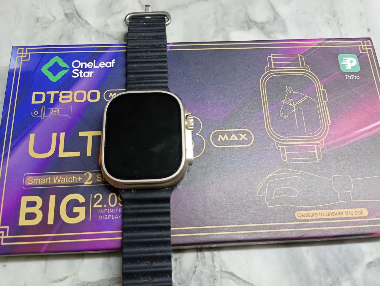 OneLeafStar DT 800 Max relógio digital com ligação, variadas funções  - Foto 2