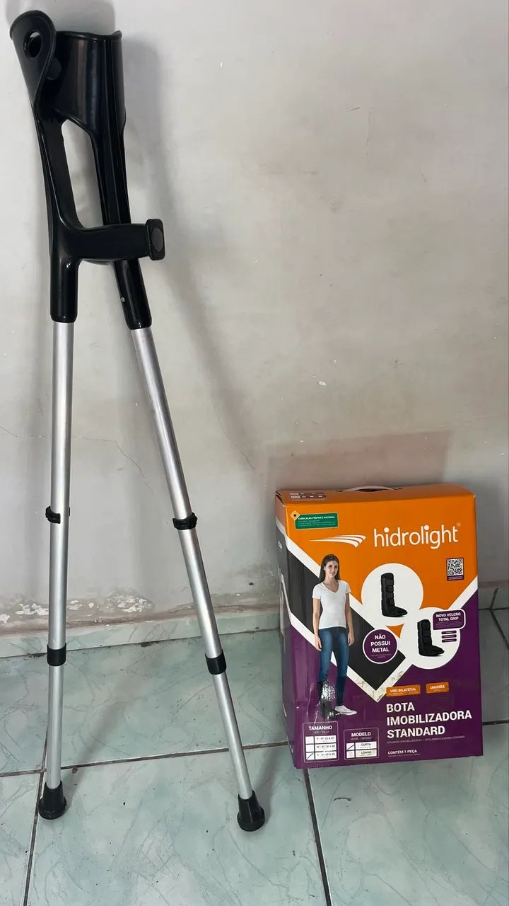 Moleta e bota ortopédica 