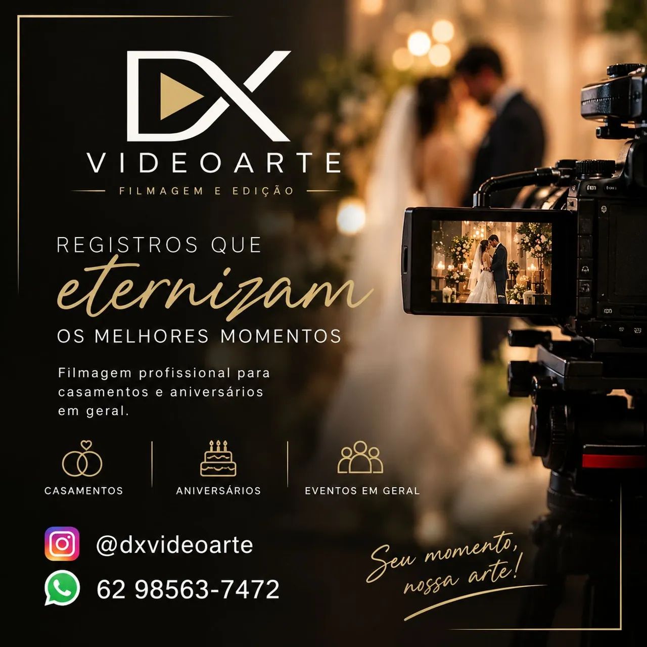 Filmagem para Casamento e Aniversários 