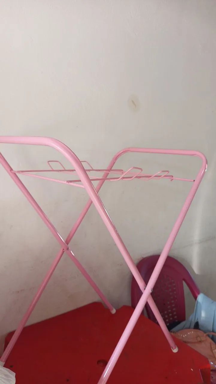 Suporte de banheira, rosa