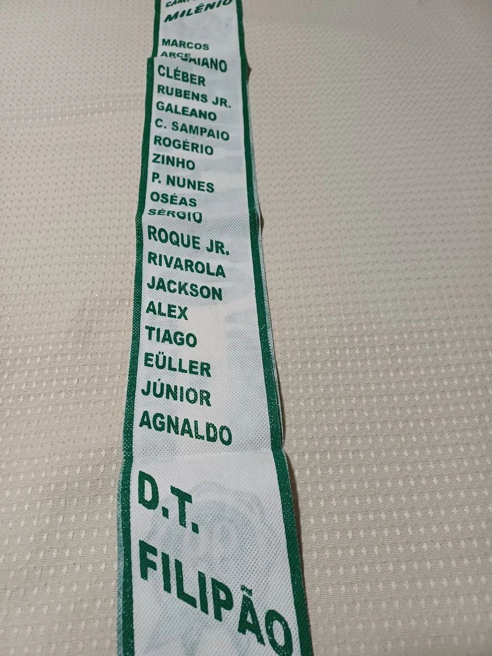 Faixa de campeão da Libertadores 99 e Bandeira de Campeão Paulista 76 - Foto 3