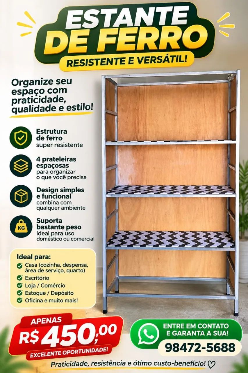 Estante de ferro