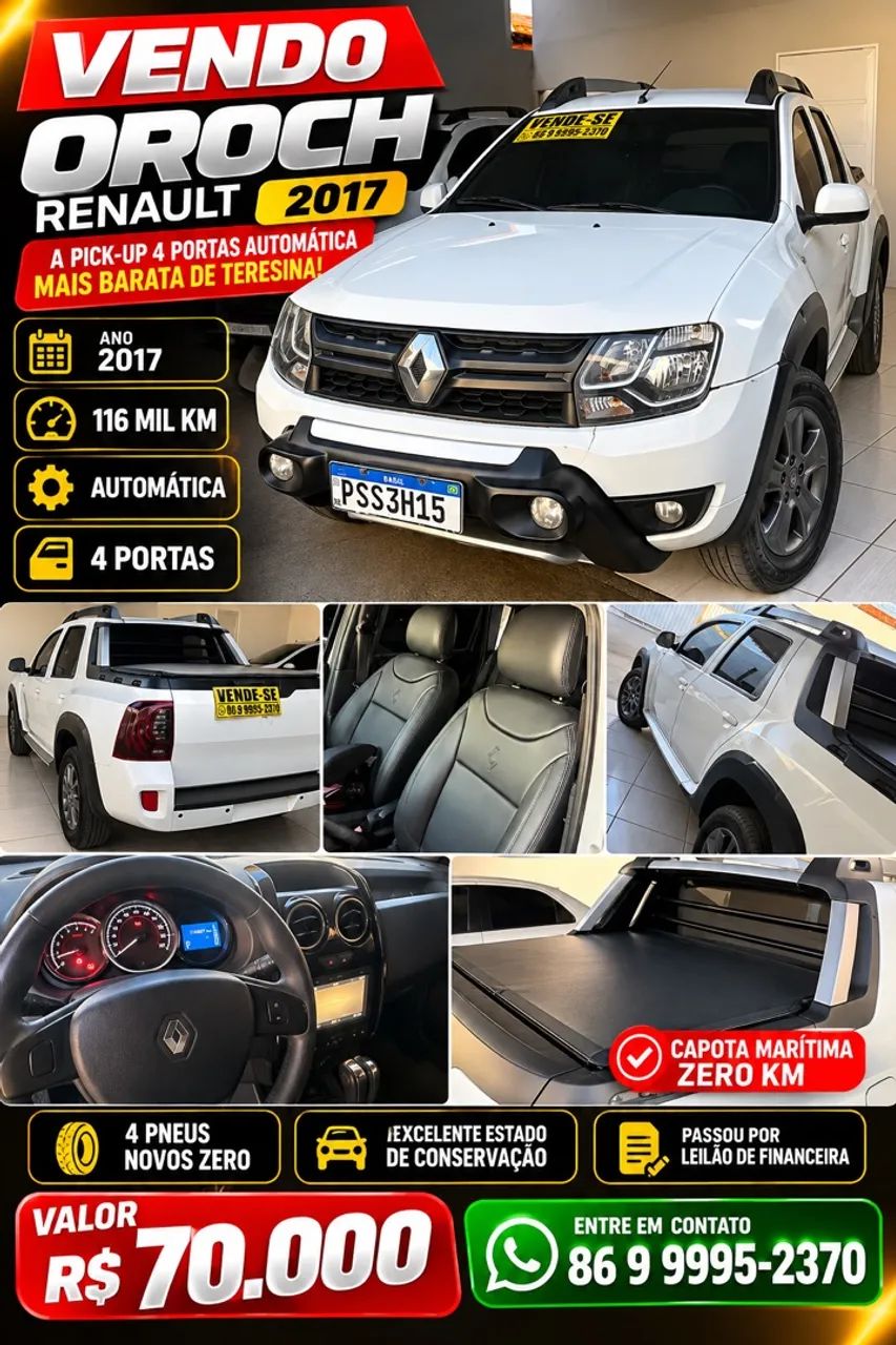 Renault Duster DUSTER OROCH DYNA. 2.0 FLEX 16V AUT. 2017