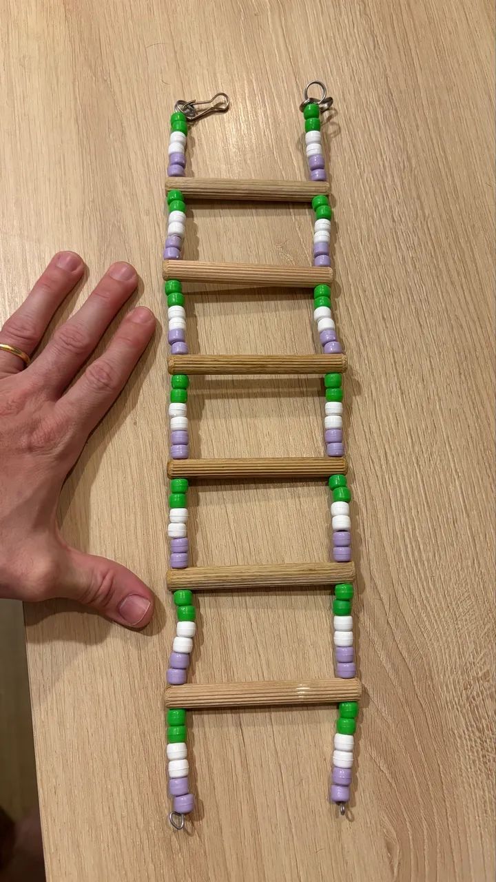 Poleiro e escada para pássaros  - Foto 3