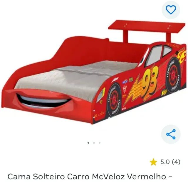 Cama solteiro carros - Foto 3