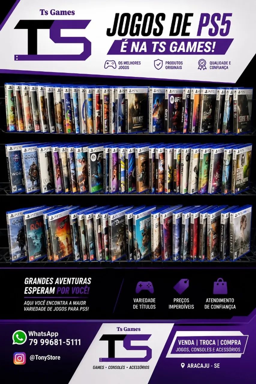 Jogos novos e seminovos