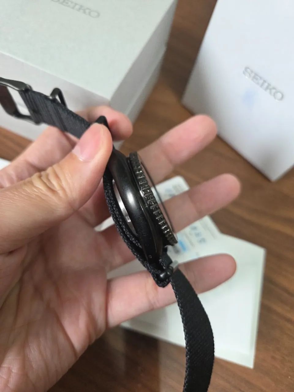 Relógio Seiko 5 Sports Automático SBSA173 Preto - Foto 4