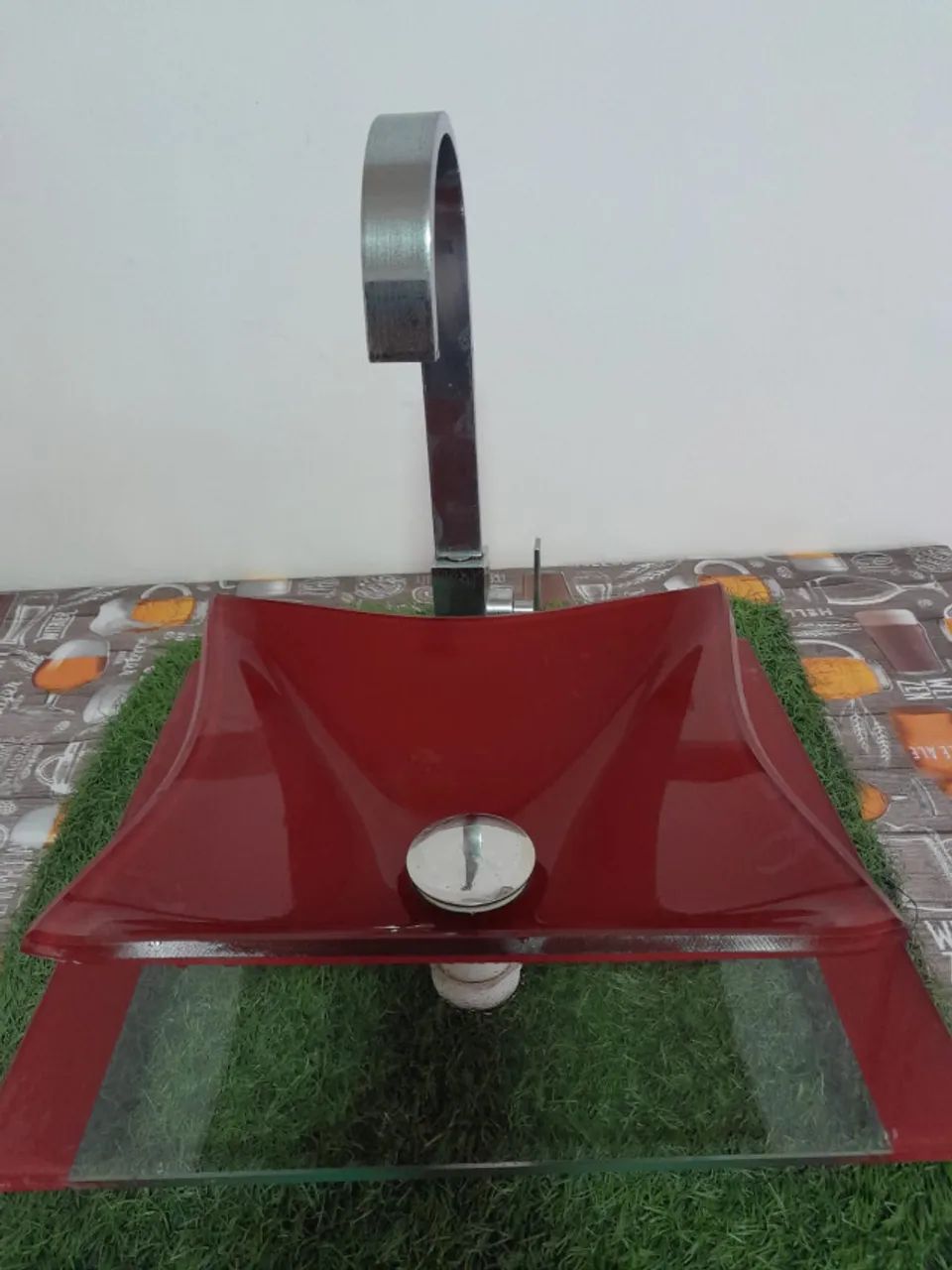 Pia de Vidro Temperado + Torneira - Foto 3