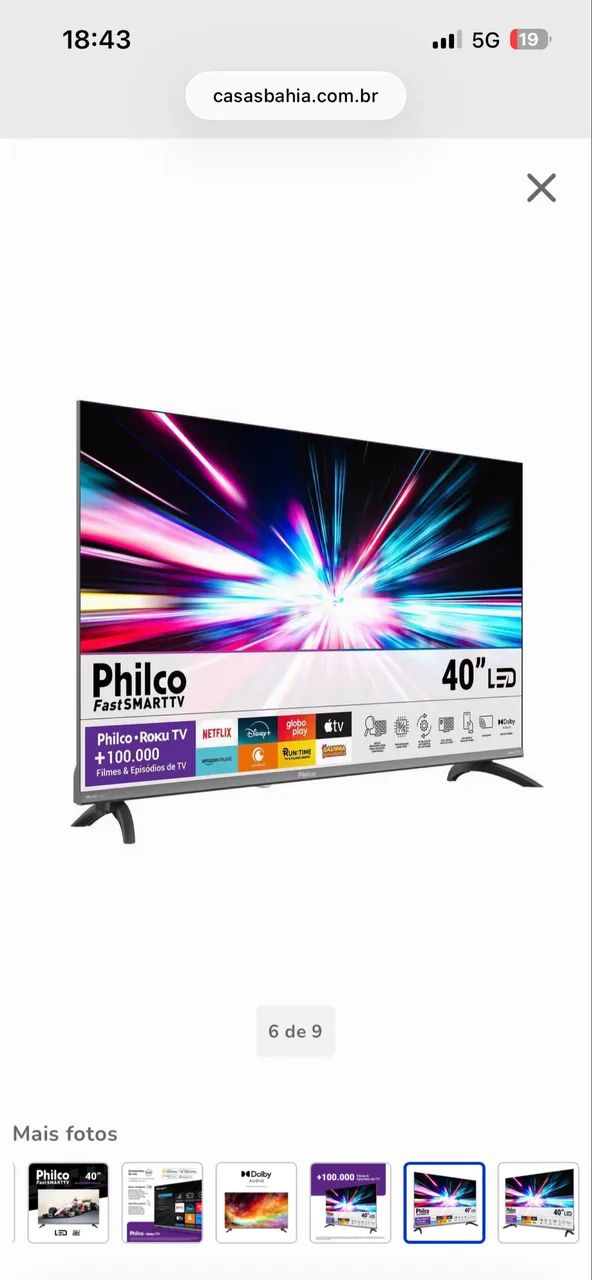 Smart tv 40 polegadas 2026 - Foto 3