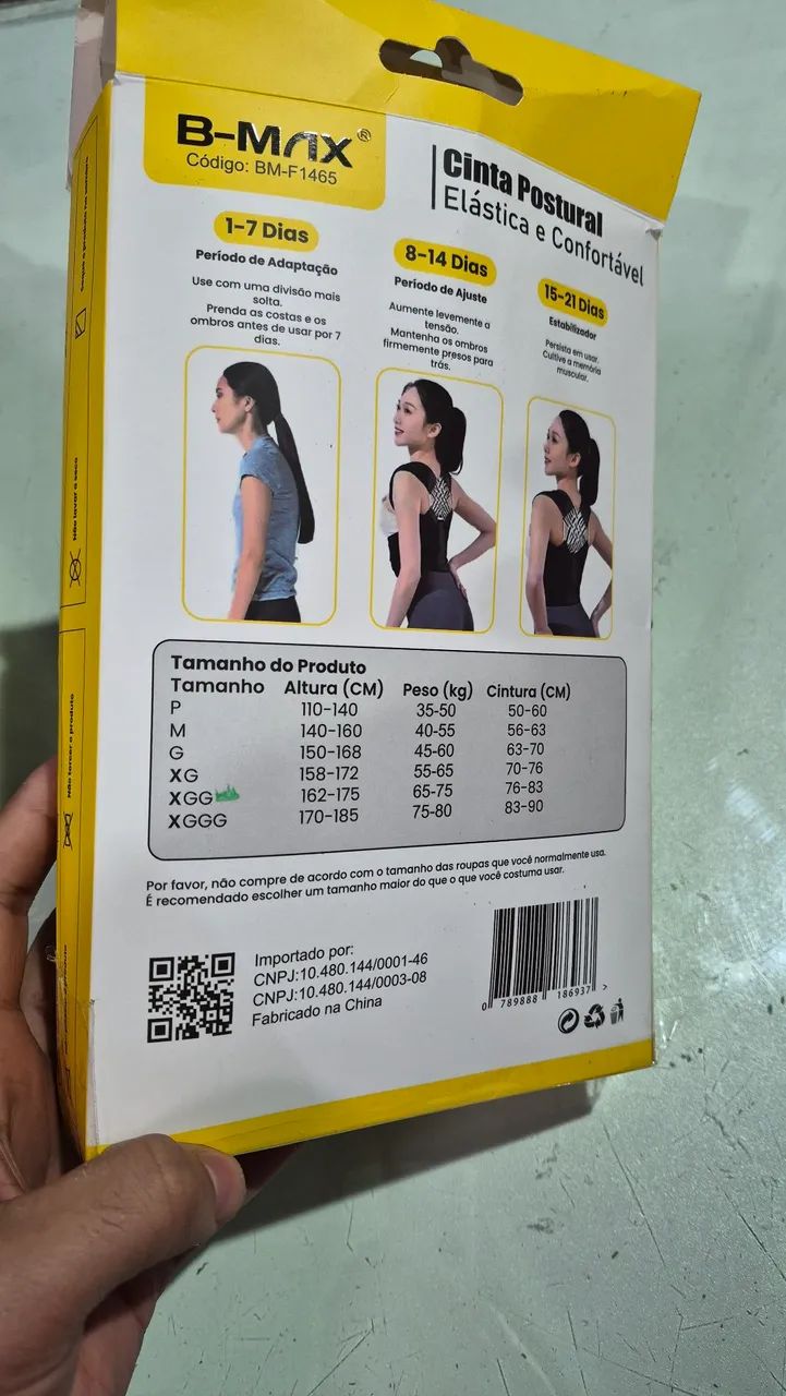 Cinta Postural Elástica e Confortável (TAMANHO XGG) - Foto 2