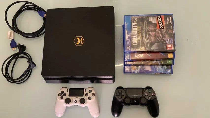 PS4 Slim 1TB + 2 Controles + 4 Jogos - Foto 2