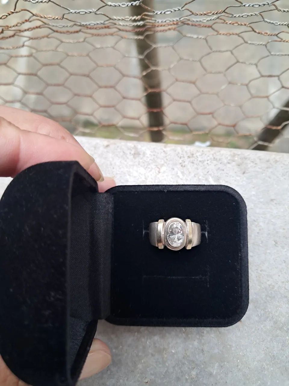 Anel de prata e ouro - Foto 2
