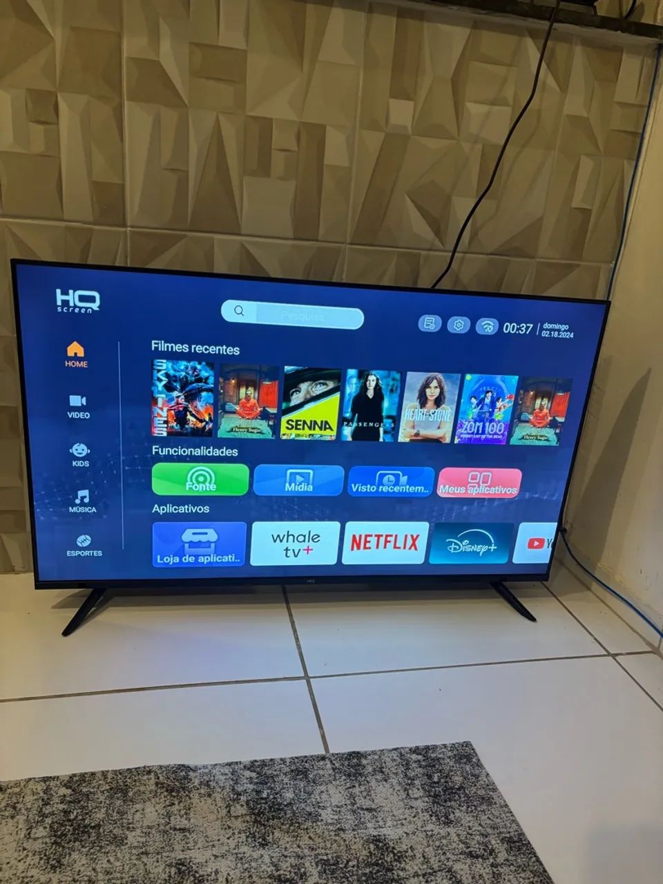 Smart tv HQ 43 polegadas Android 