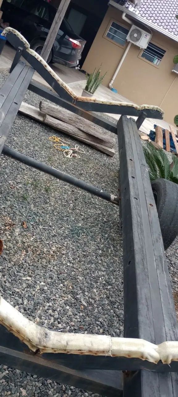 Carreta de encalhe para barco até 26 pés  - Foto 5
