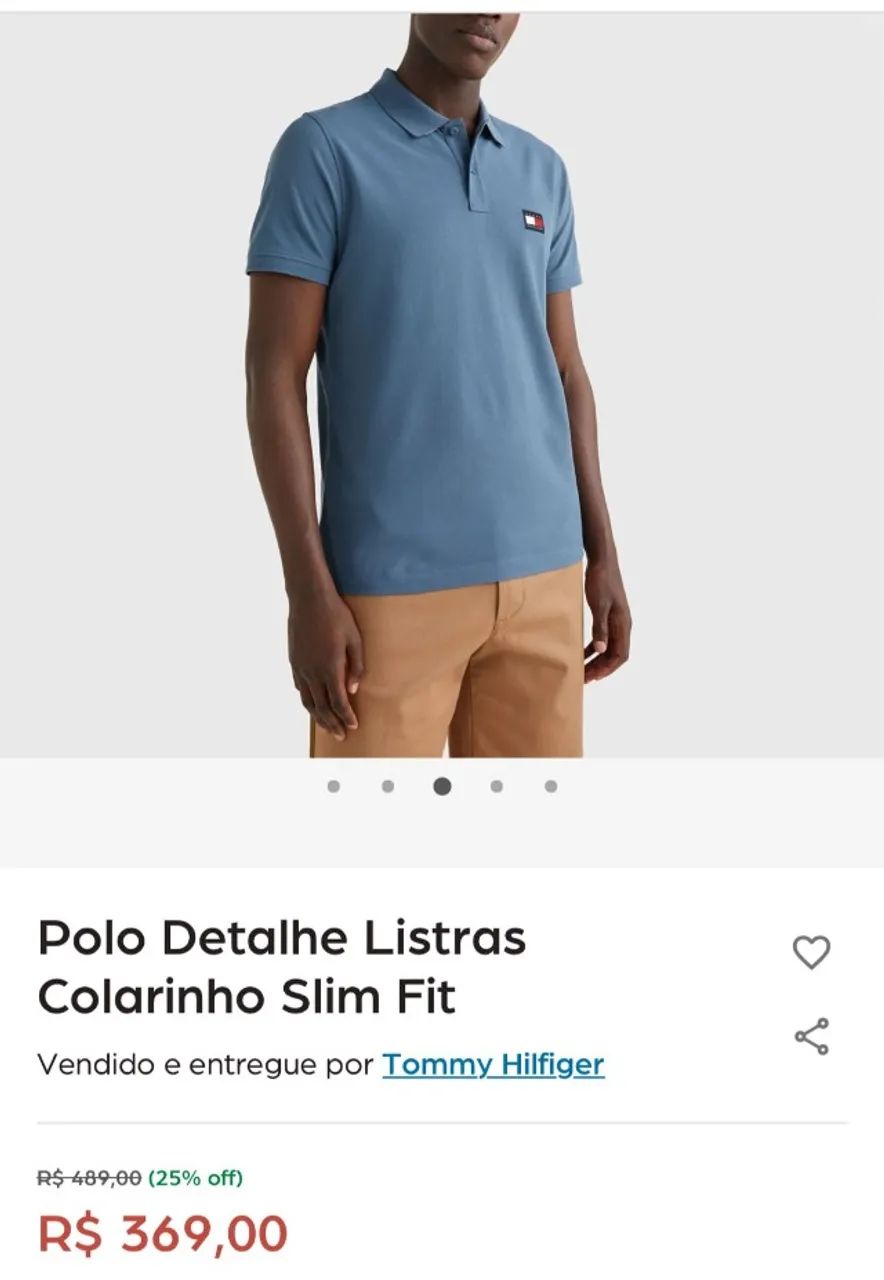 Camisas Tommy Hilfiger gola a polo original - Foto 3