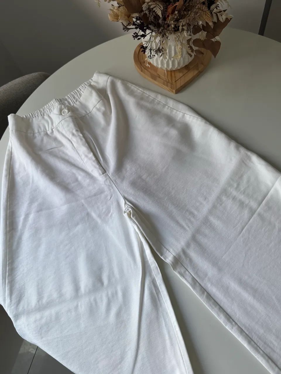 Calça alfaiataria branca 