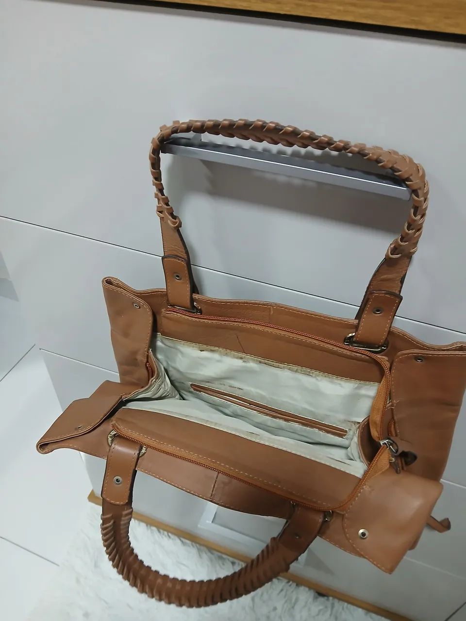 Bolsa em couro marrom Sonho dos pés!!! - Foto 3