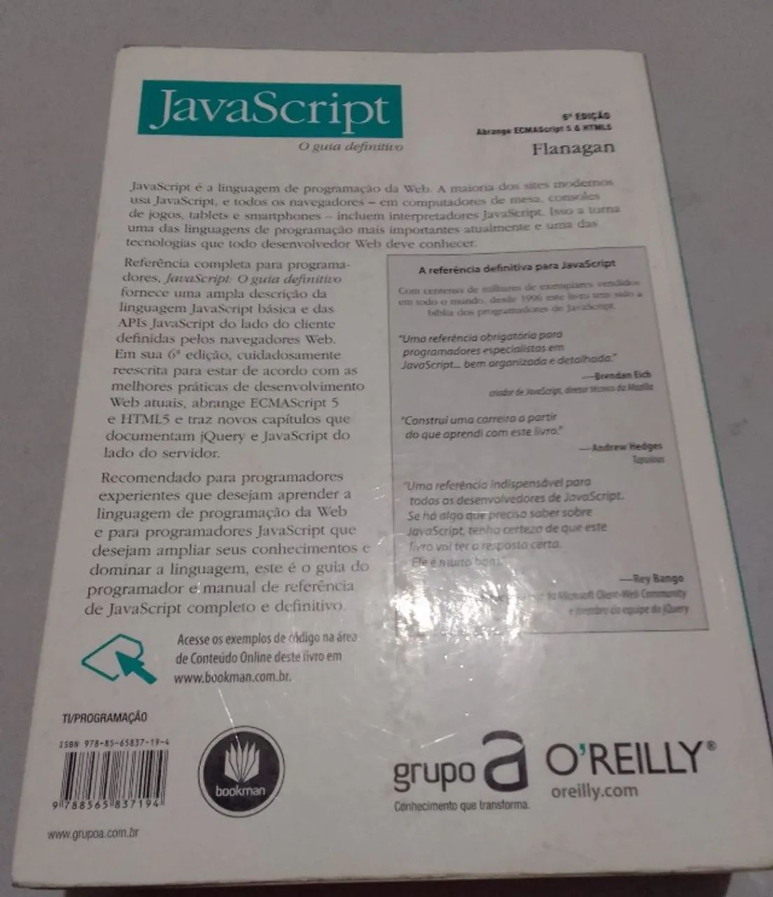 Livro: Java Script O guia definitivo - Foto 2
