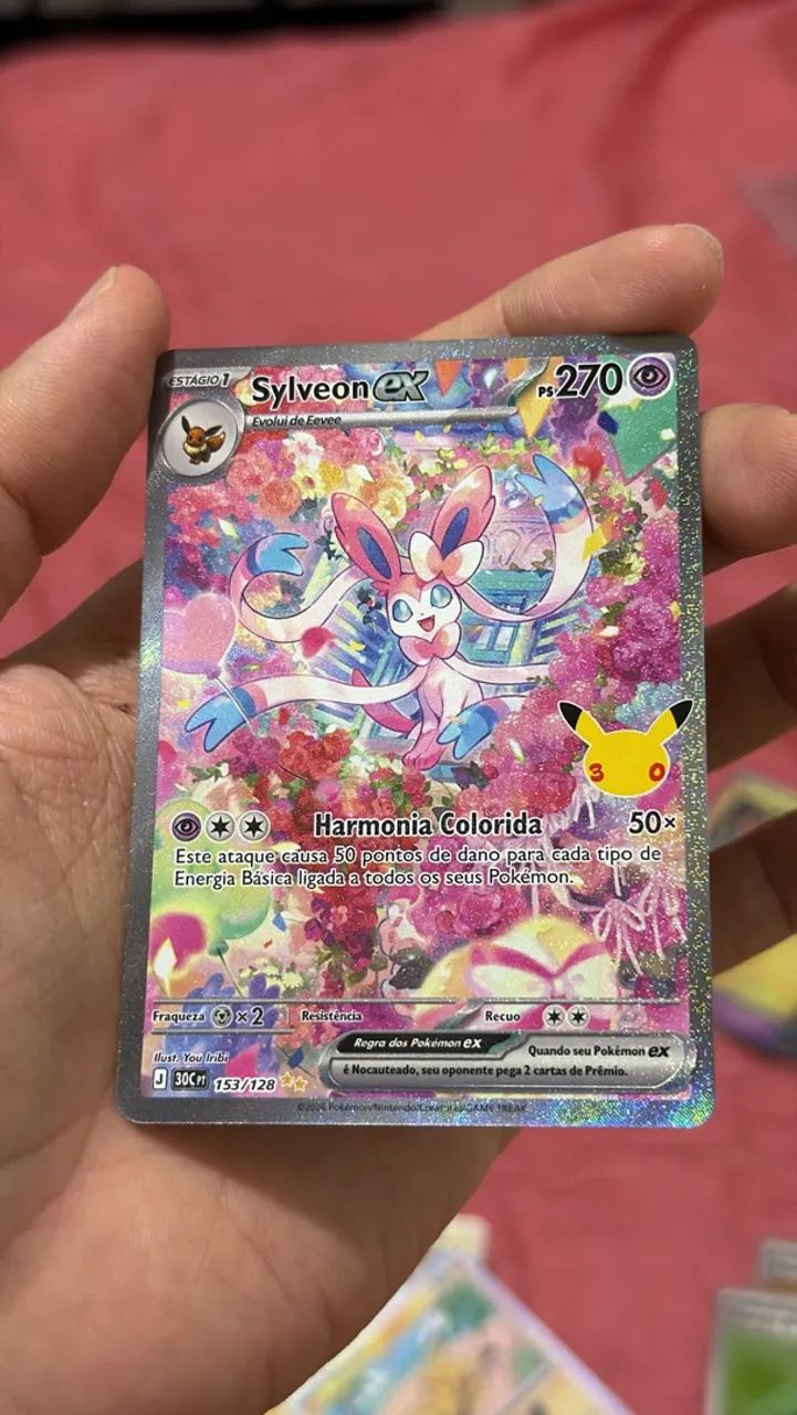Sylveon EX (FA) carta Pokémon 30 anos 
