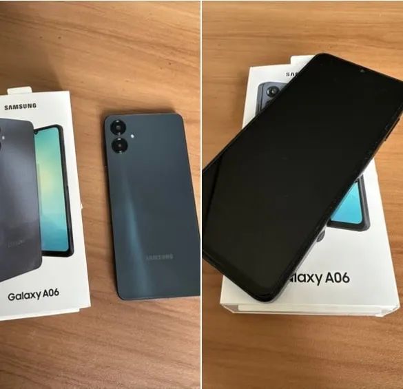 SAMSUNG GALAXY A06 NA CAIXA, NOTA FISCAL E ZERADO. 
