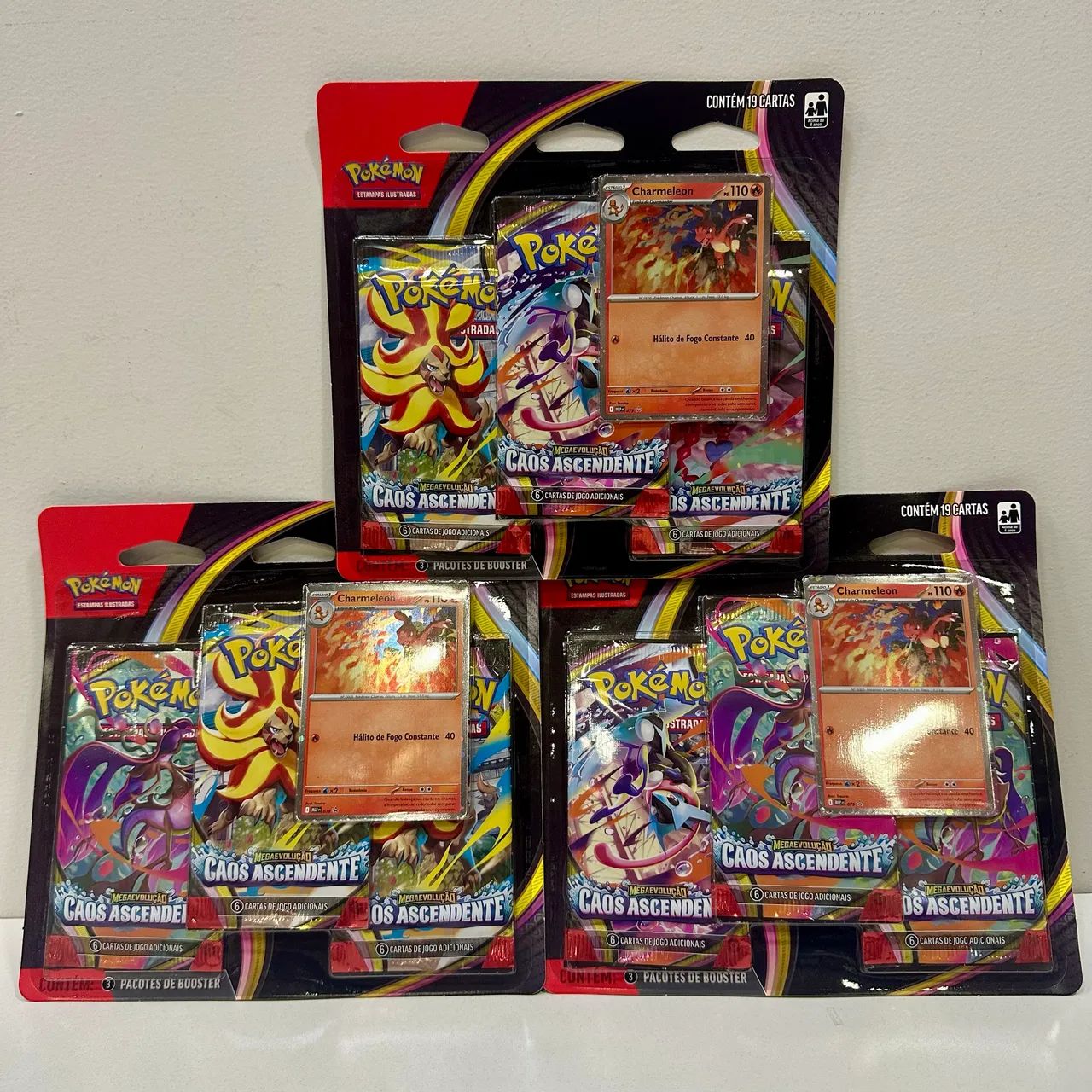Triple Pack Caos Ascendente Pokémon TCG - FFSTOREGAMES 
