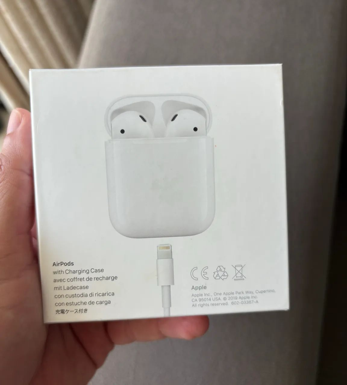 Cabo Apple USB 2.0 Lightning 1M Branco  - Foto 2