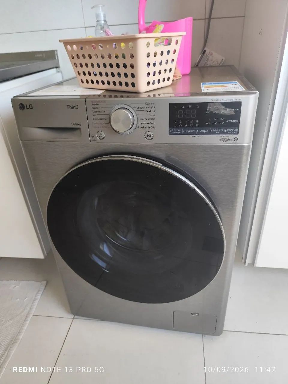 MAQUINA DE LAVAR MARCA LG WASHING MACHINE NOVA