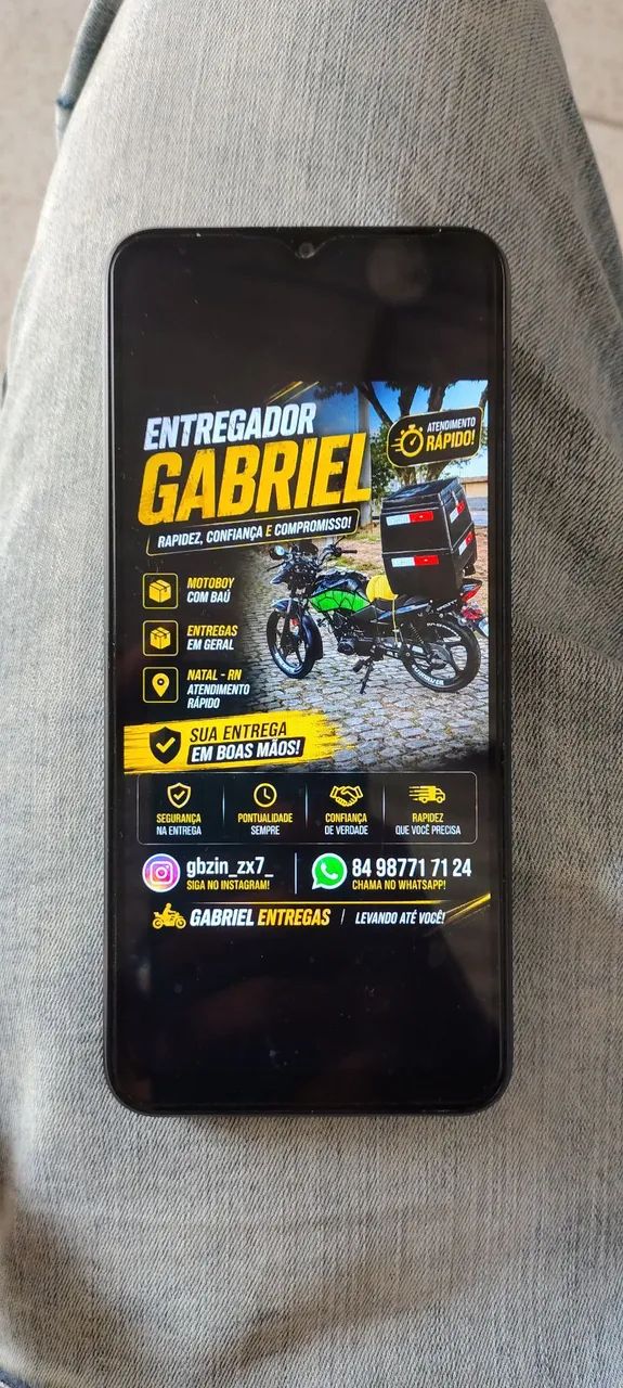 ENTREGADOR DISPONÍVEL PARA SUAS ENTREGAS.